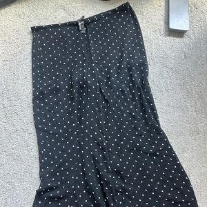 Zara Black and White Polka Dot Trousers